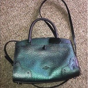 Rare oil spill green to purple coach purse